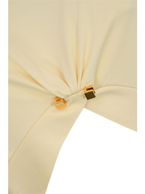 Maglia in jersey crepe Lemonade con piercing Elisabetta Franchi | MD00251E2DC7